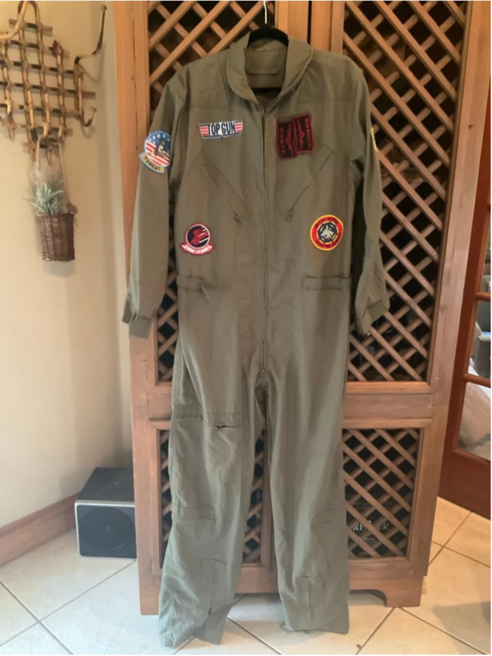 Top Gun Off Campus Maverick Goose Flight Suit Costume Jumpsuit Adult Pilot